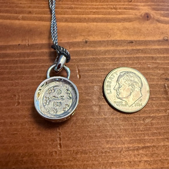 🆕Murano Millefiori Italian glass silver pendant. - Picture 10 of 10